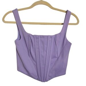 L20 LAVENDER CROPPED CORSET- XS- lingerie